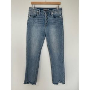 Just USA Button Fly High Rise Jeans | Light Wash | Size: 30